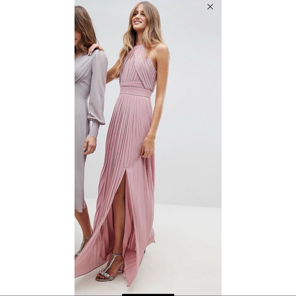 ASOS Pleated Full Length Dress